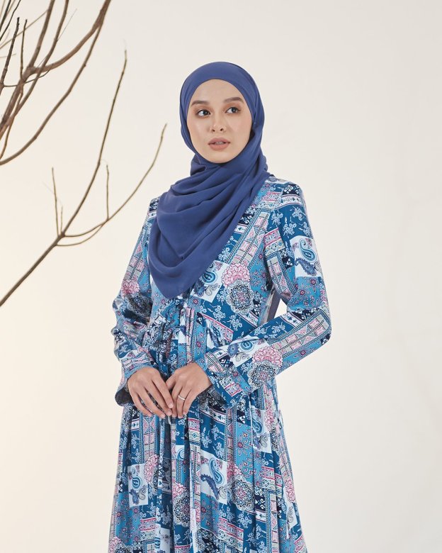Dress Pleated Otelia - Dodger Blue