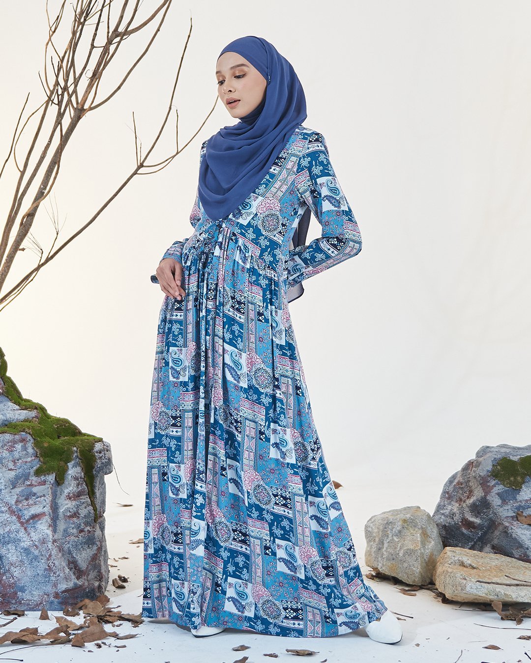 Dress Pleated Otelia - Dodger Blue