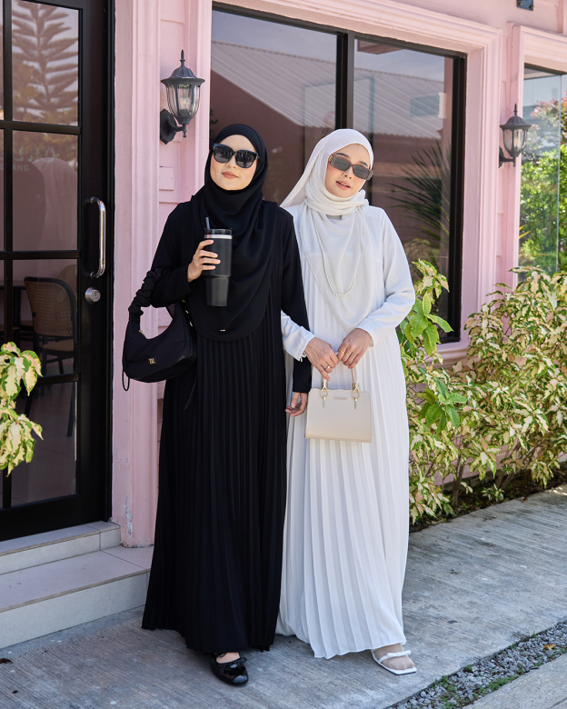 Dress Pleated Haifa - Snow White