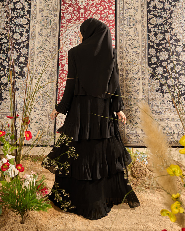 Dress Pleated Herisa - Rich Black