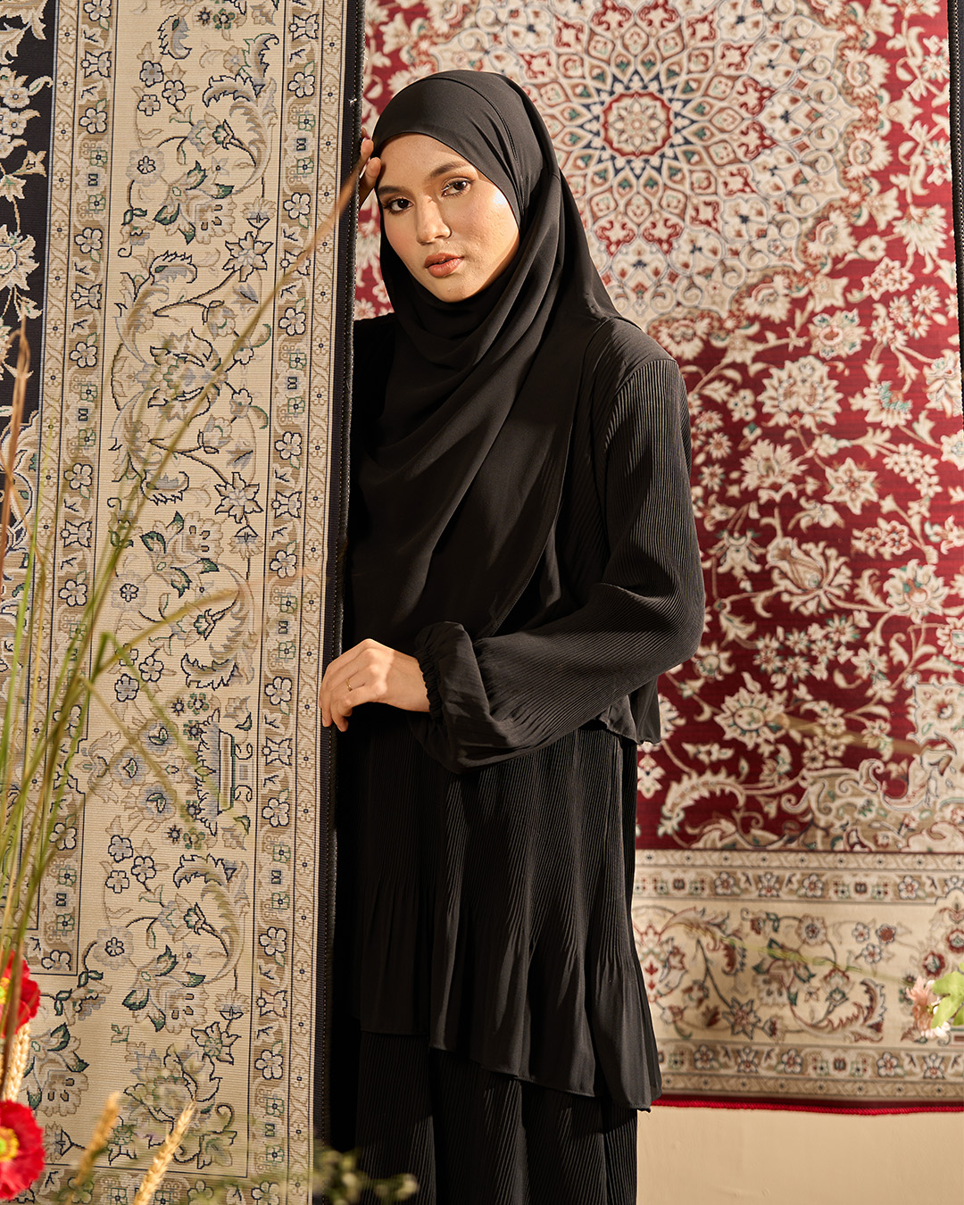 Dress Pleated Herisa - Rich Black