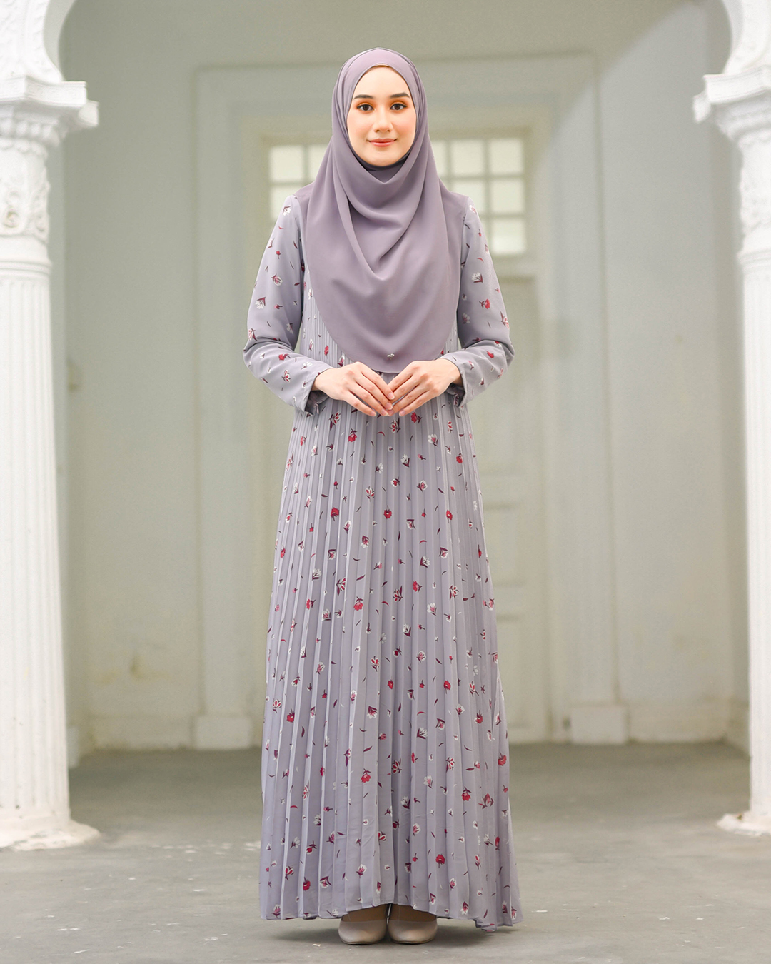 Dress Pleated Naylaa - Heather