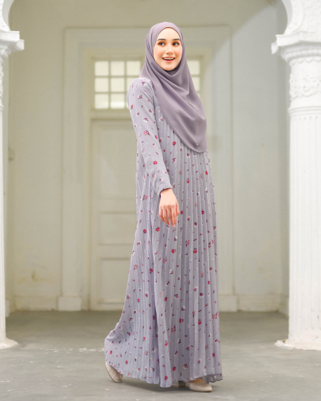 Dress Pleated Naylaa - Heather