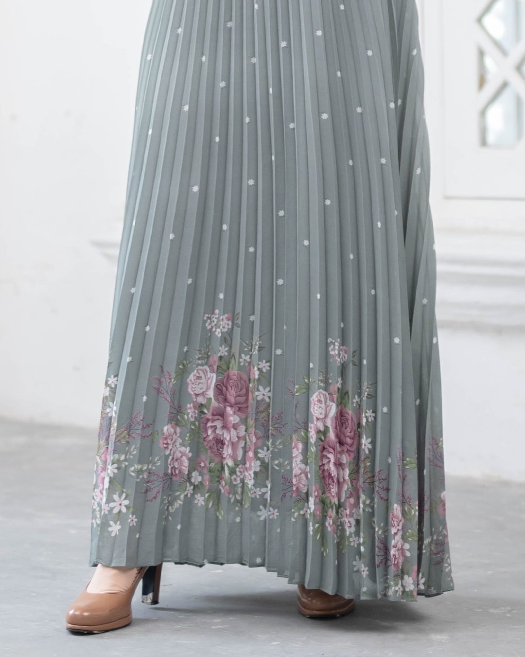 Dress Pleated Nerina - Fern Green
