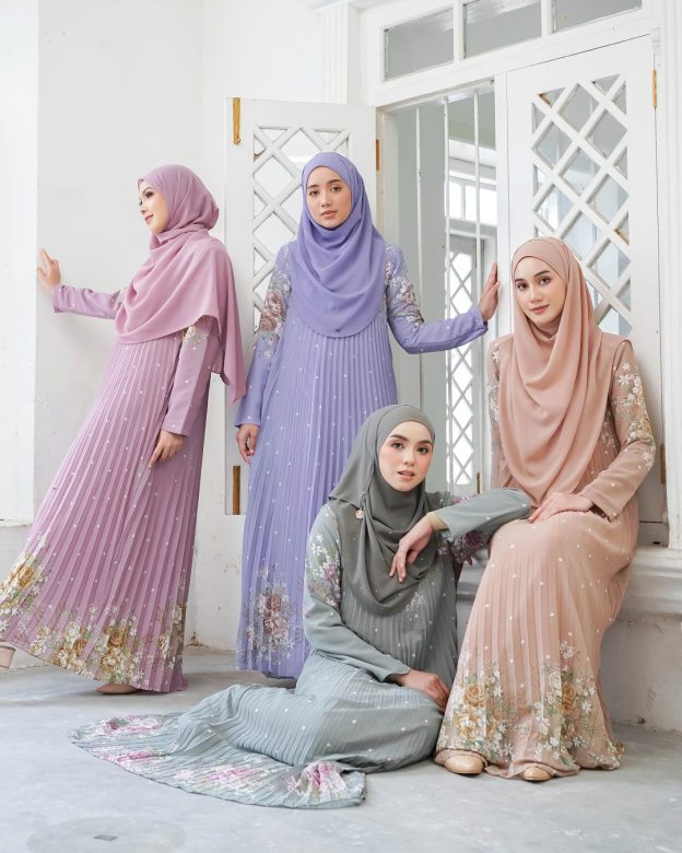 Dress Pleated Nerina - Lilac Purple