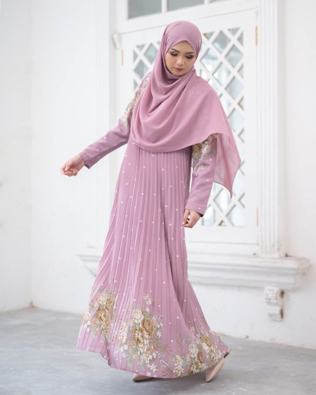 Dress Pleated Nerina - Rouge Pink