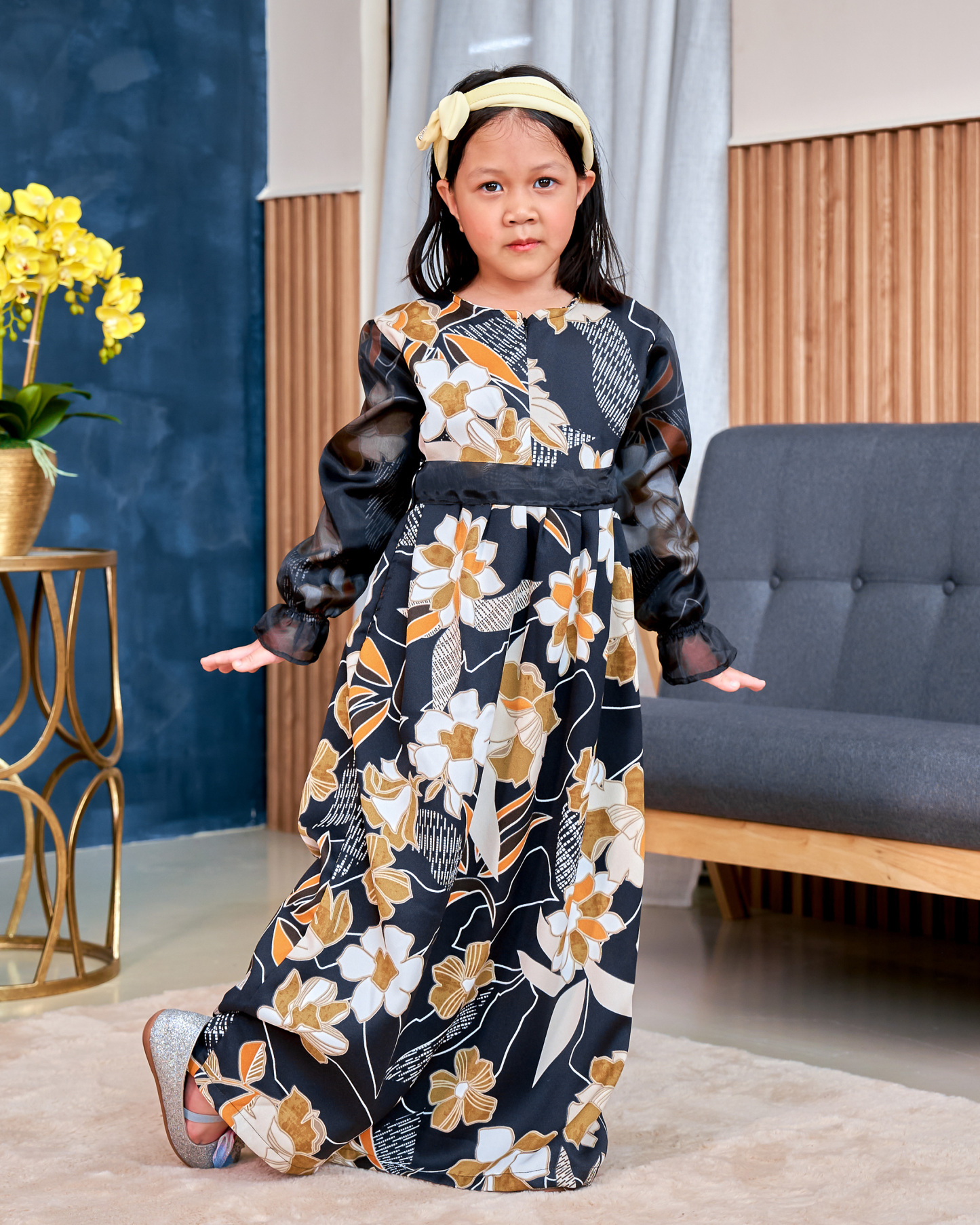 Dress Printed Piccadilly Kids – Rozanne Black