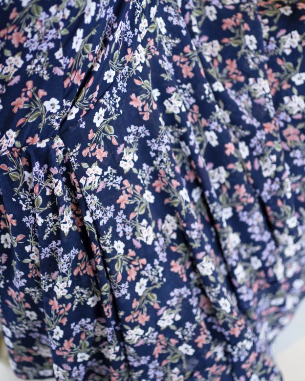 Dress Ruffle Alwina Kids - Navy Blue