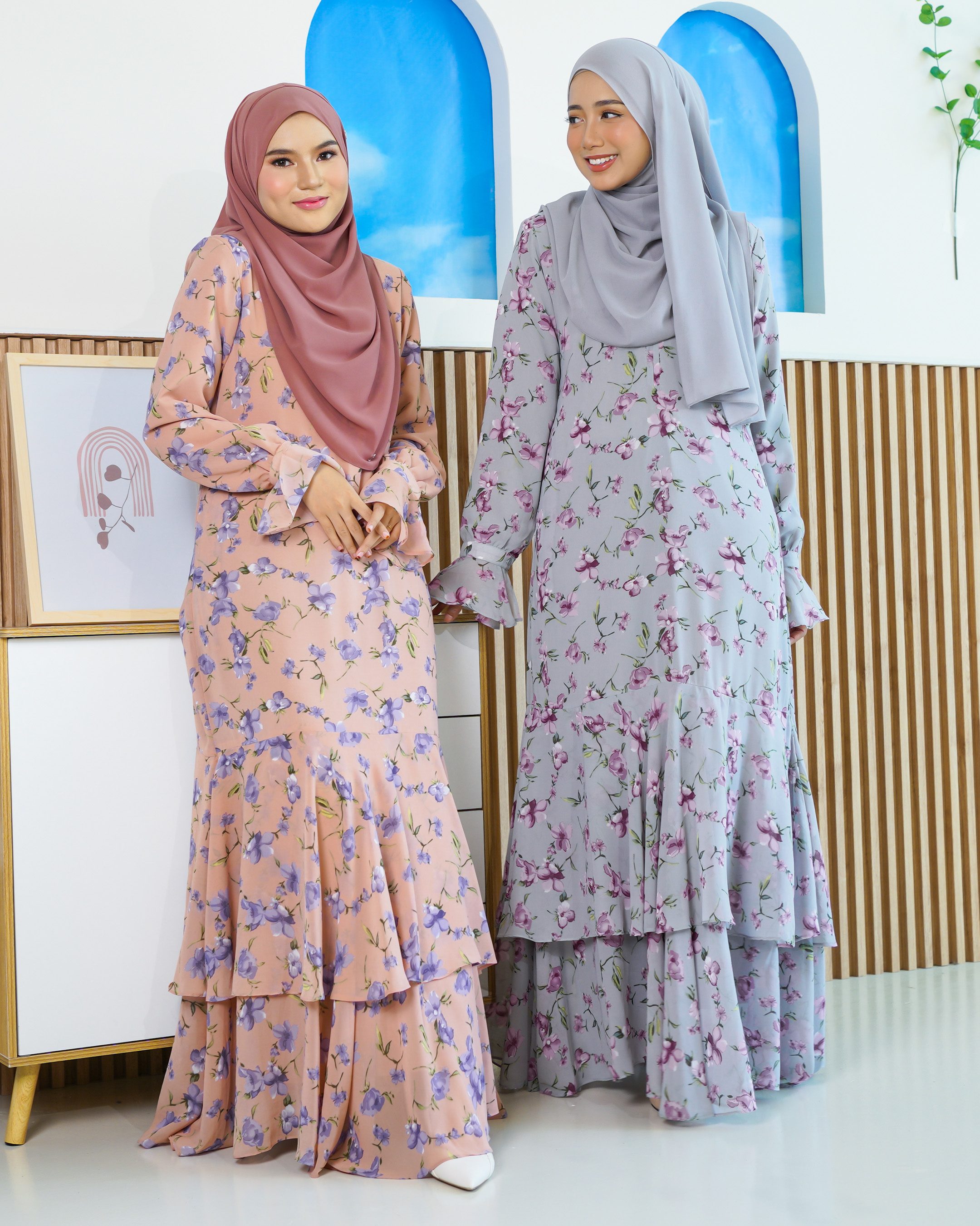 Dress Ruffle Innara - Orchid Sunset