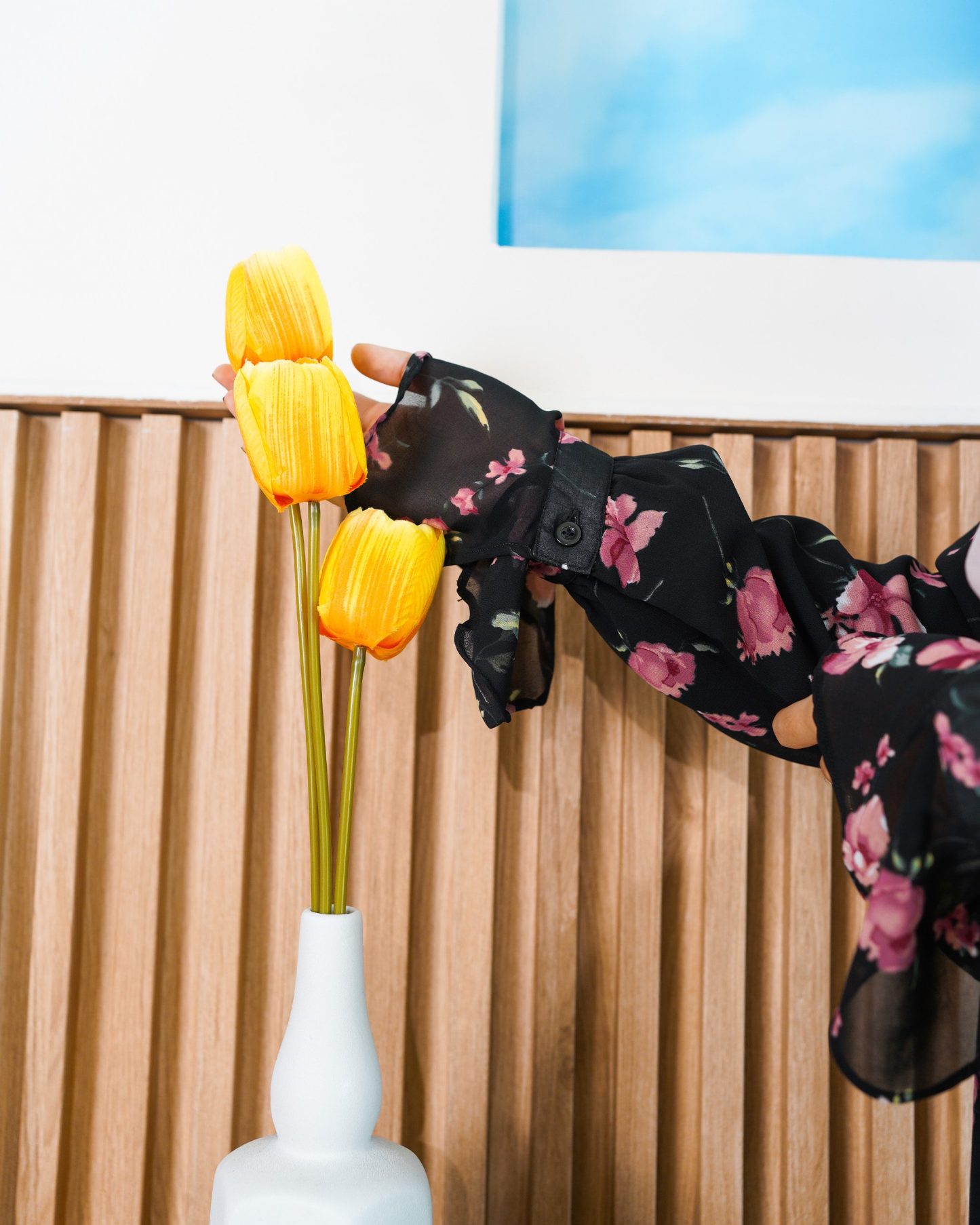 Dress Ruffle Innara - Orchid Black