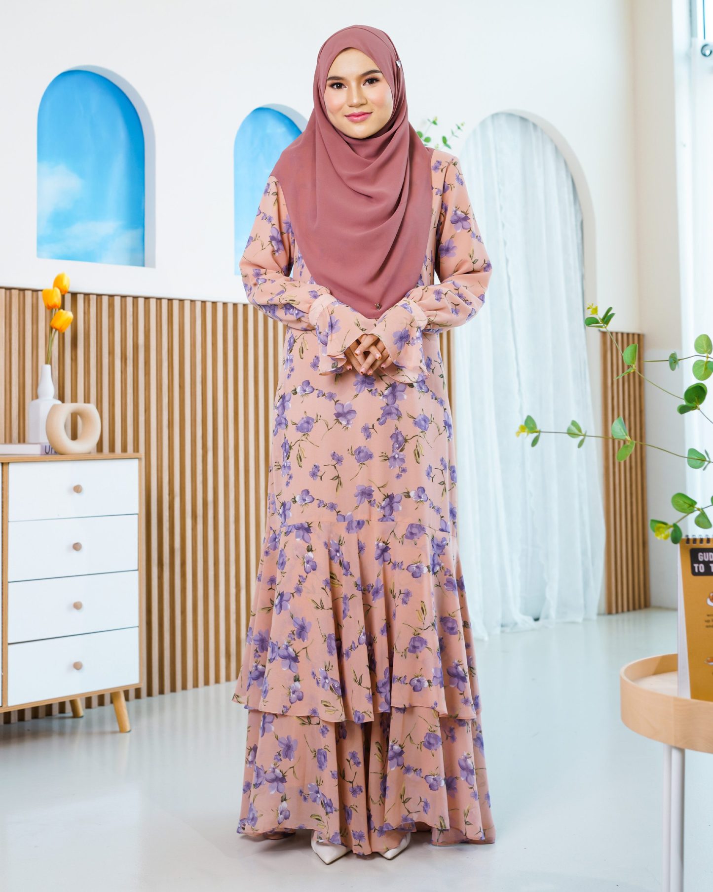 Dress Ruffle Innara - Orchid Sunset