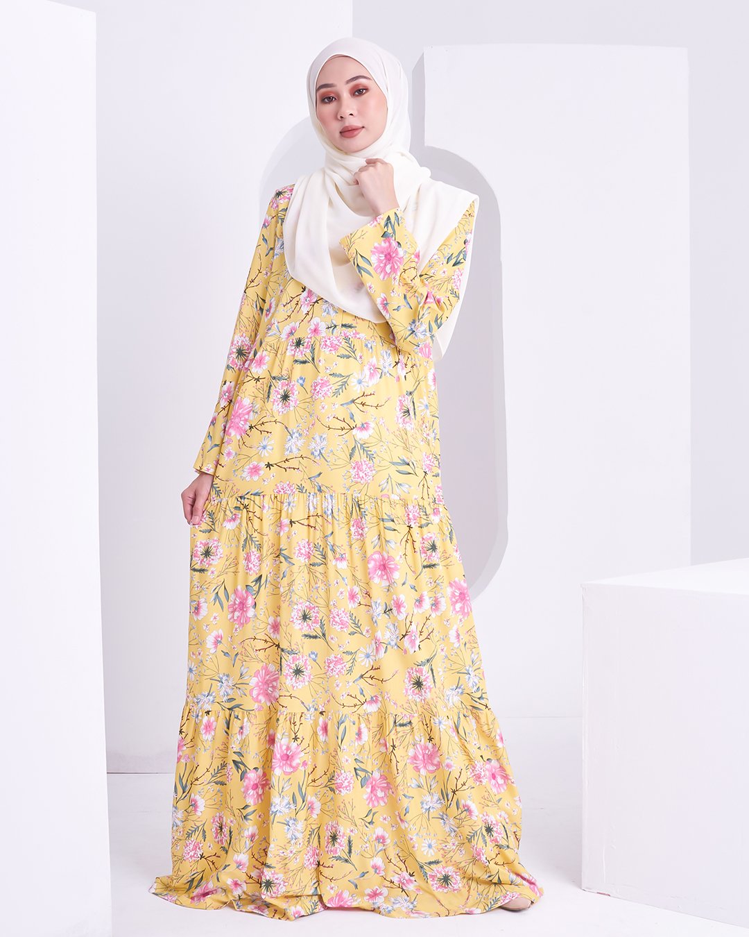 Dress Saleha - Light Yellow