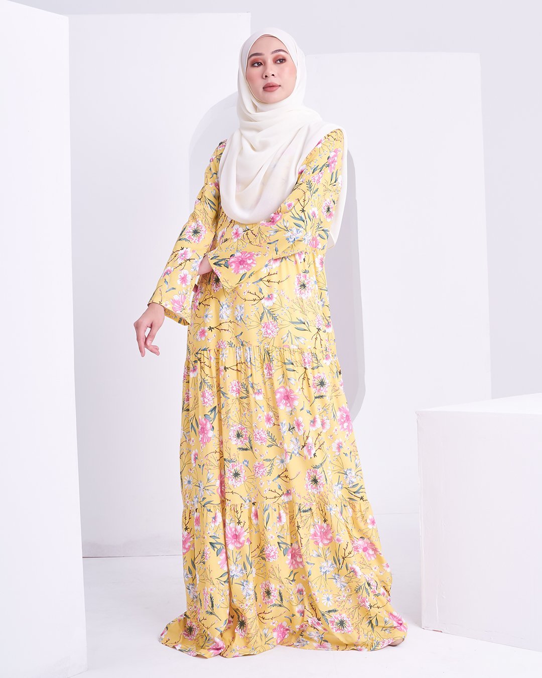 Dress Saleha - Light Yellow