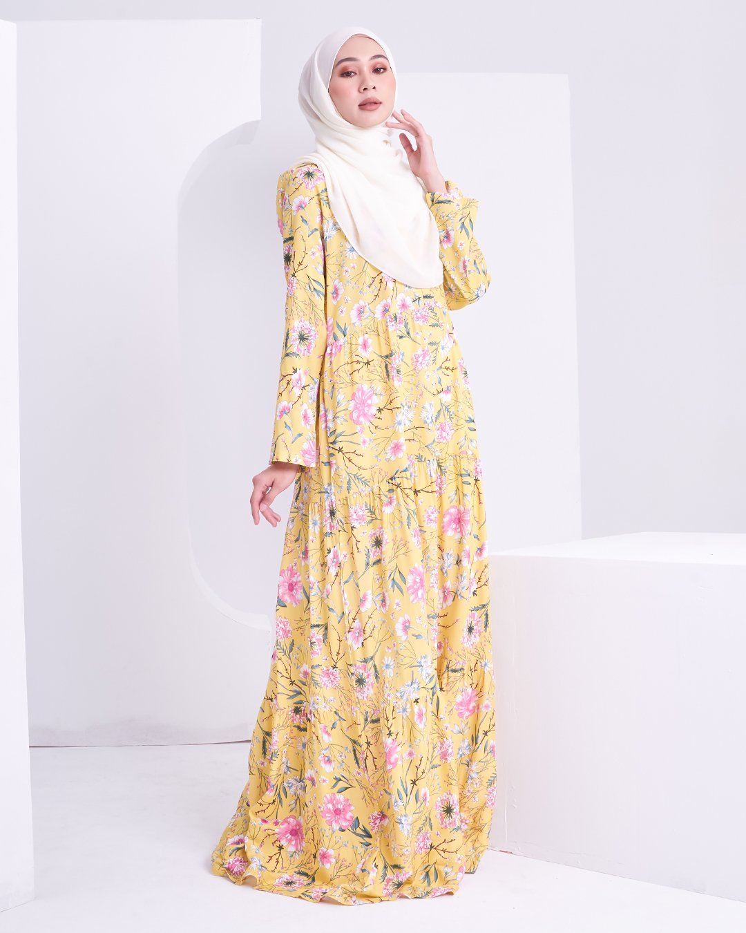 Dress Saleha - Light Yellow