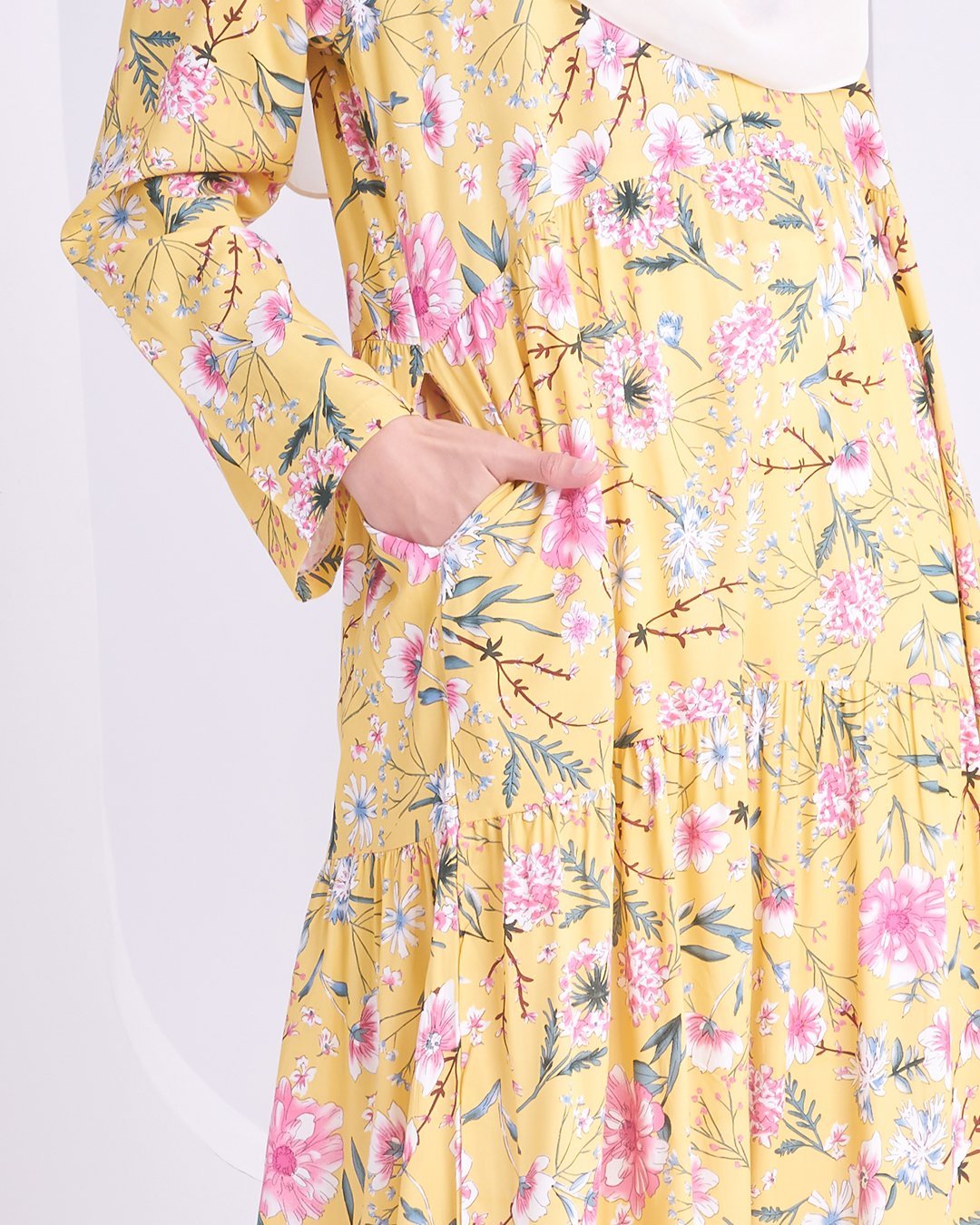 Dress Saleha - Light Yellow