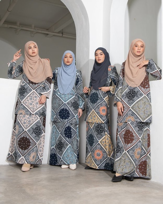 Baju Kurung Kedah Atiyya - Khaki Brown