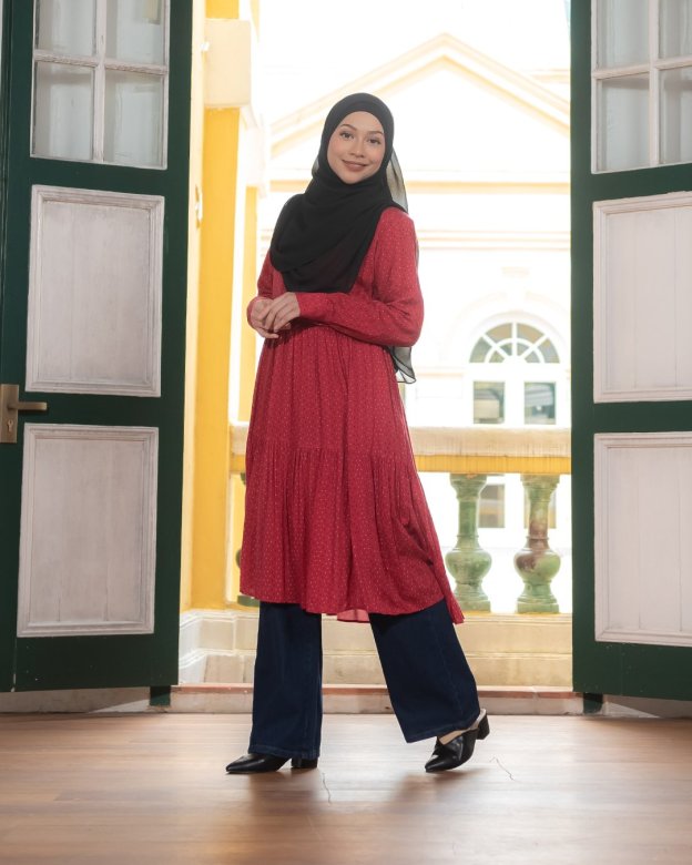 Tunic Passley - Ruby Red