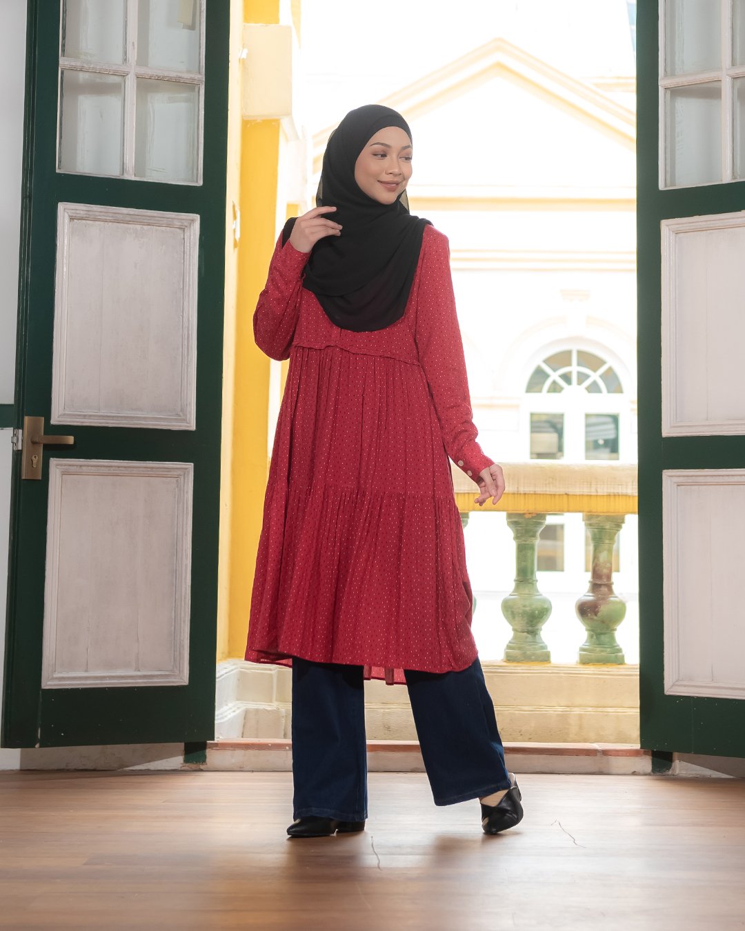 Tunic Passley - Ruby Red
