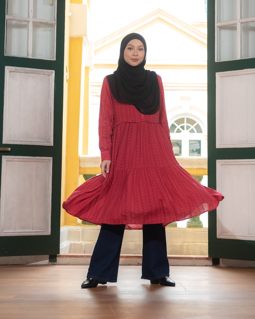 Tunic Passley - Ruby Red