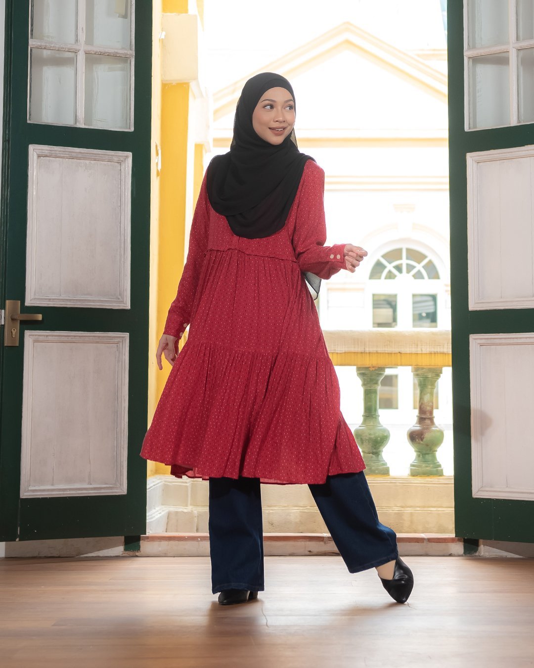 Tunic Passley - Ruby Red