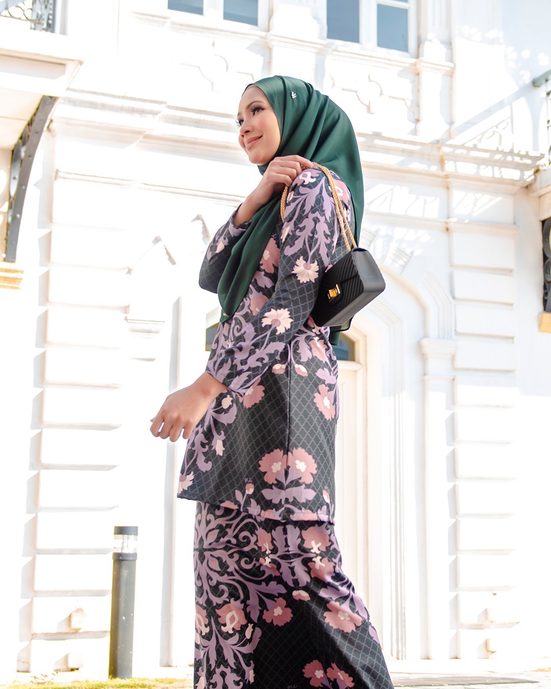 Baju Kurung Moden Zandrea - Matte Black
