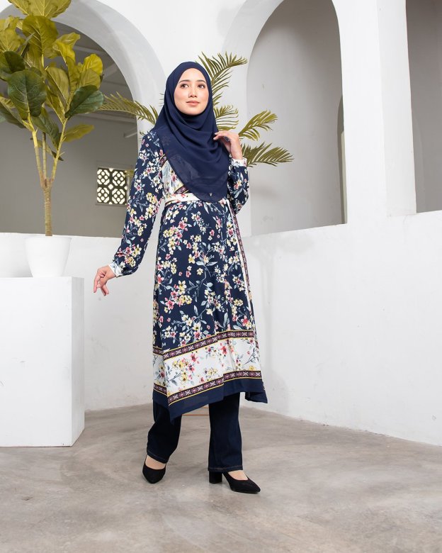 Tunic Fiorella - Navy Daffodil