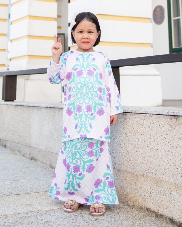 Baju Kurung Moden Zandrea Kids - Snow White