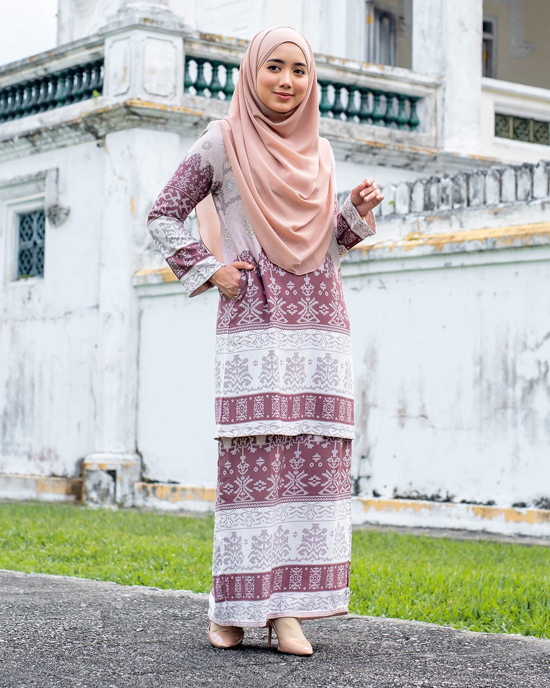 Baju Kurung Batik Renila - Brick Brown