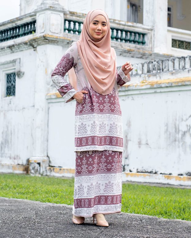 Baju Kurung Batik Renila - Brick Brown