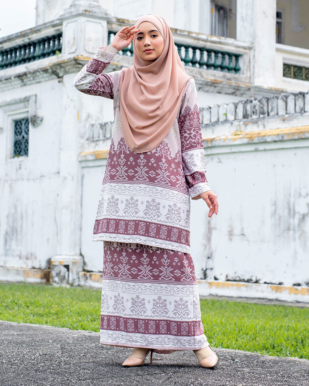 Baju Kurung Batik Renila - Brick Brown