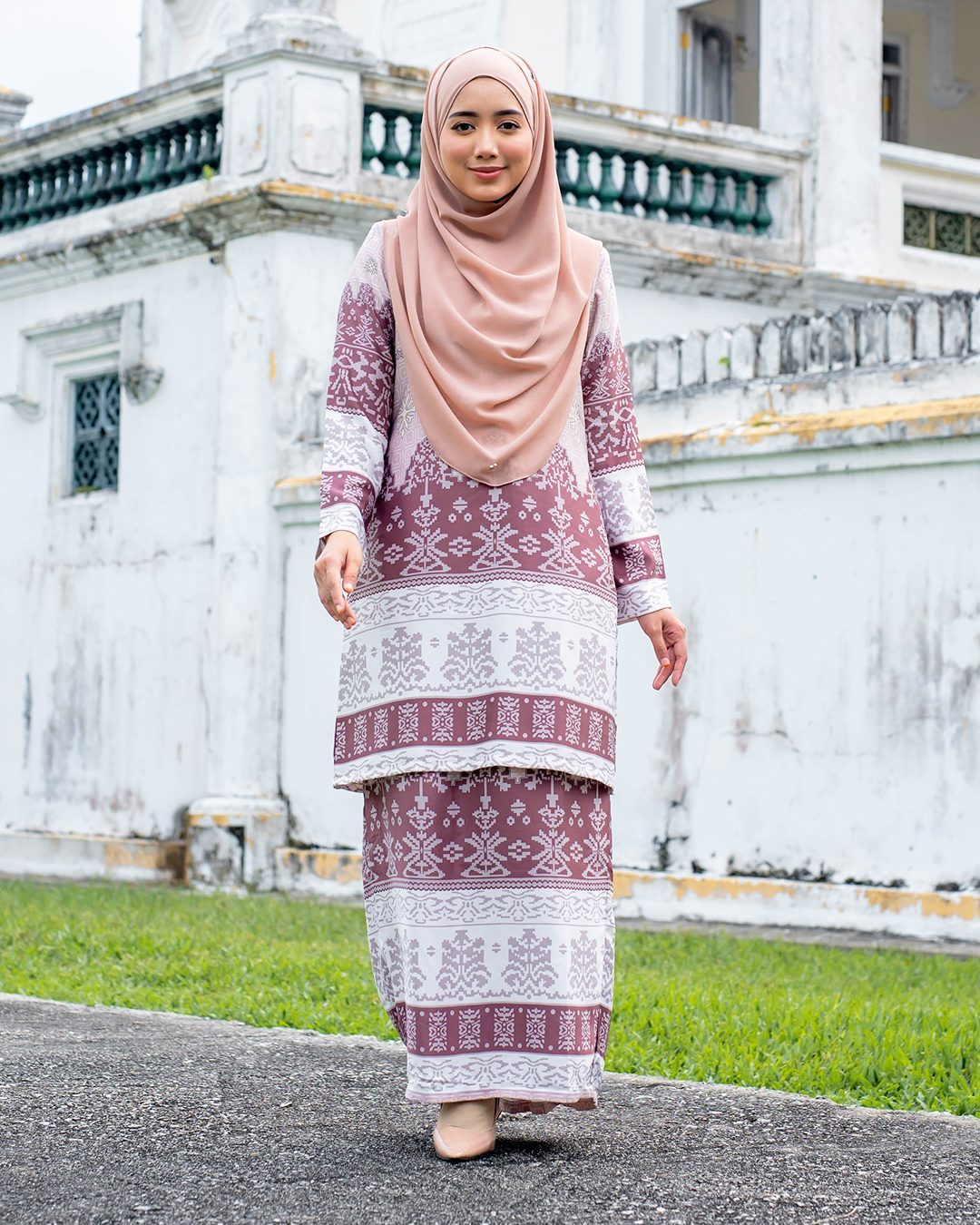 Baju Kurung Batik Renila - Brick Brown