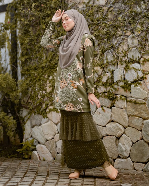 Baju Kurung Alison - Pine Green
