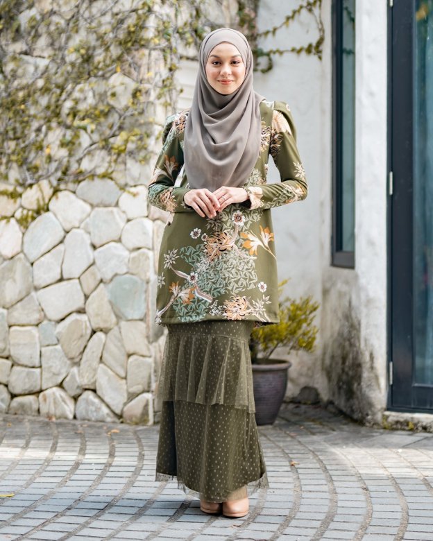 Baju Kurung Alison - Pine Green