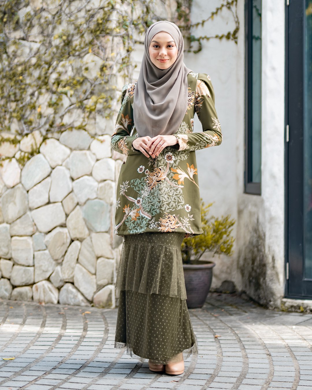 Baju Kurung Alison - Pine Green