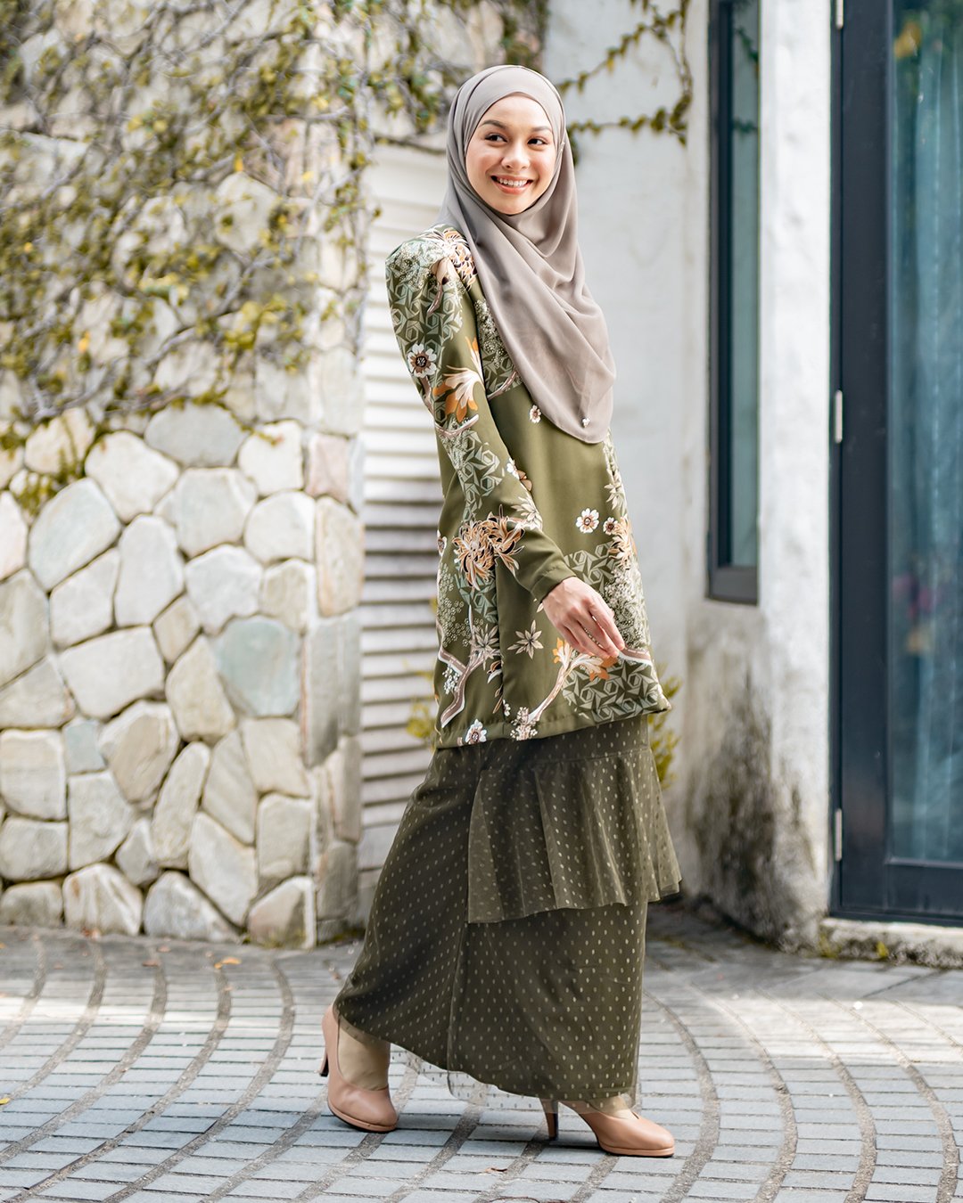Baju Kurung Alison - Pine Green