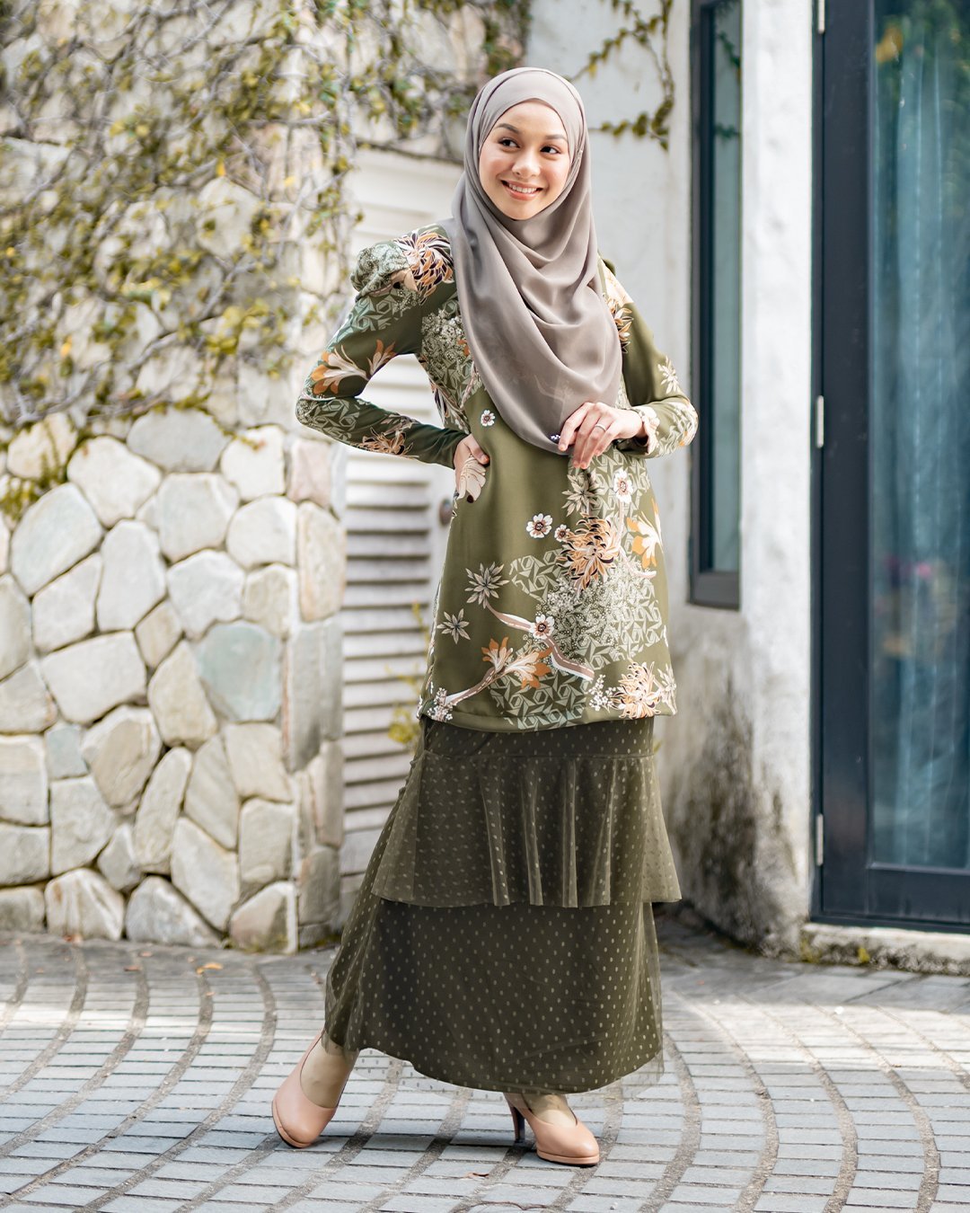 Baju Kurung Alison - Pine Green