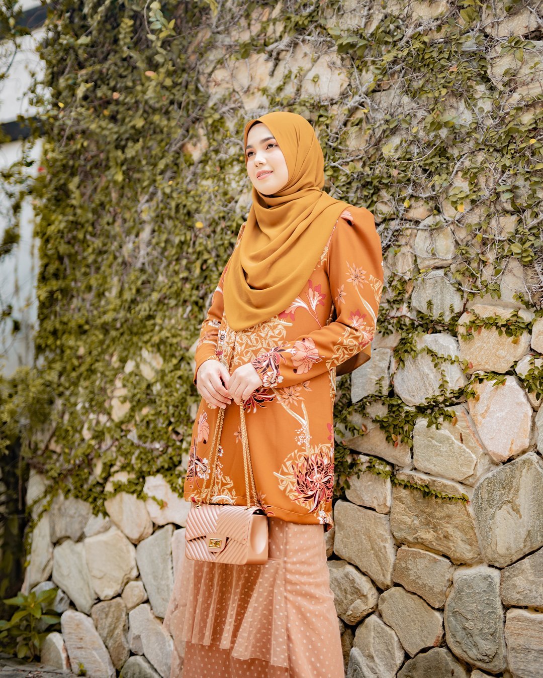 Baju Kurung Alison - Amber Brown