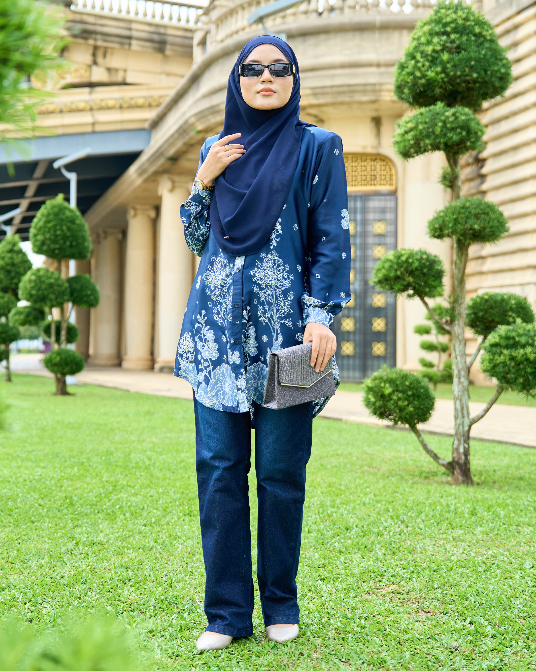 Blouse Nafa - Vintage Oriana Polka Peony Series