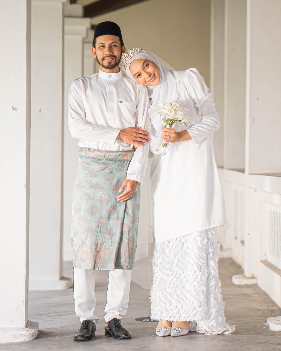 Baju Kurung Moden Nasila - Off White
