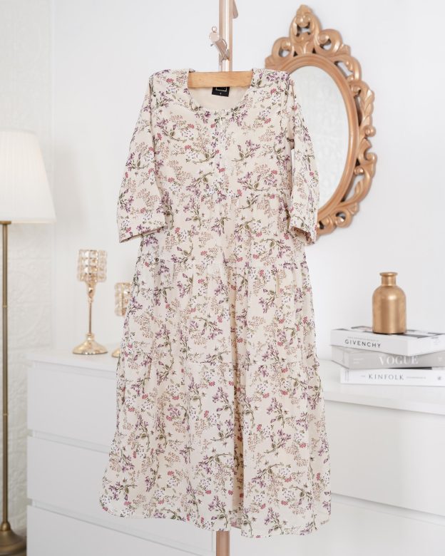 Dress Ruffle Alwina Kids - Eggnog Cream