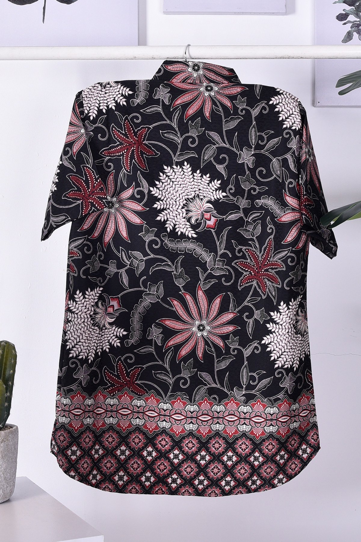 Baju Kemeja Batik Nadir - Black