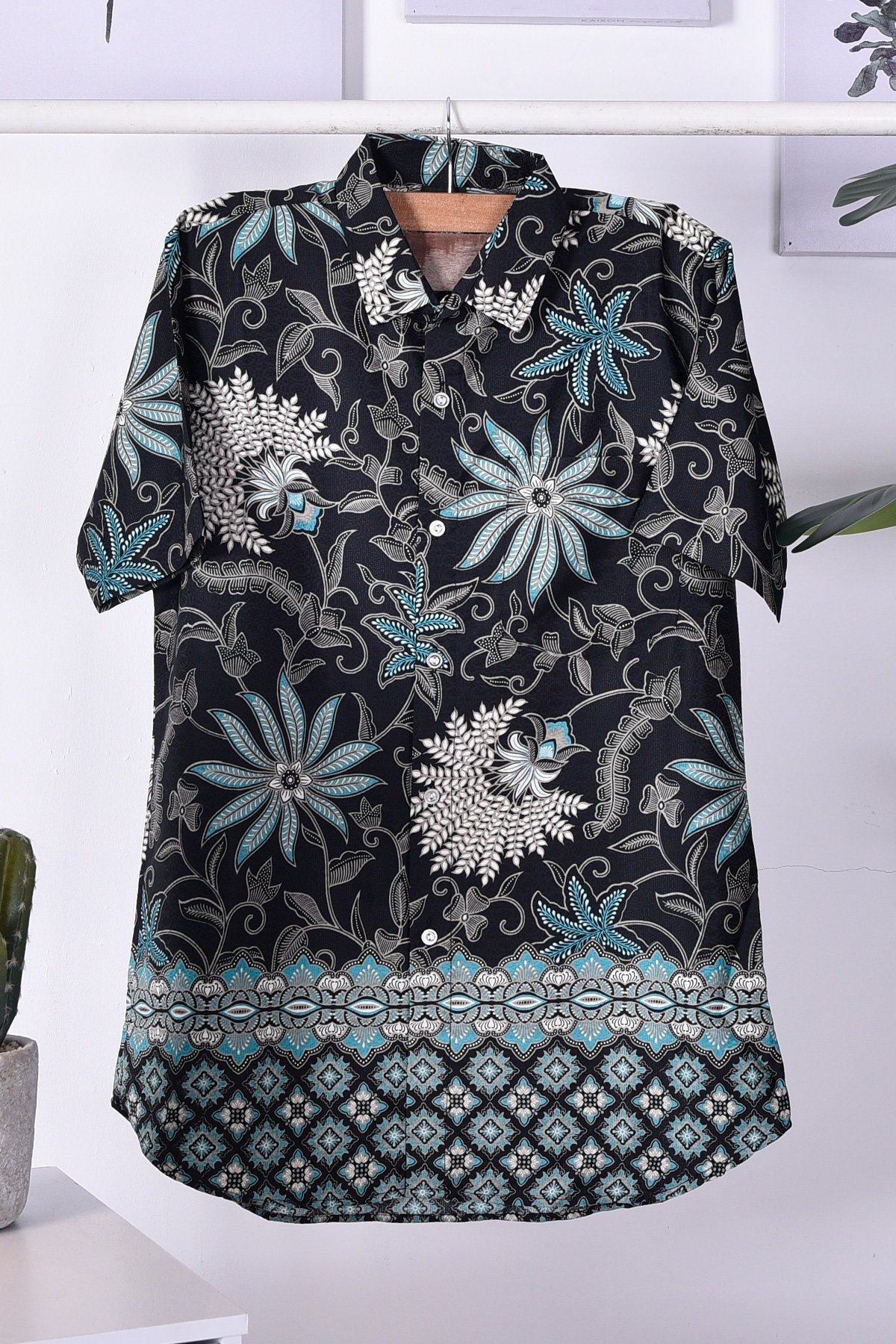 Baju Kemeja Batik Nadir - Green