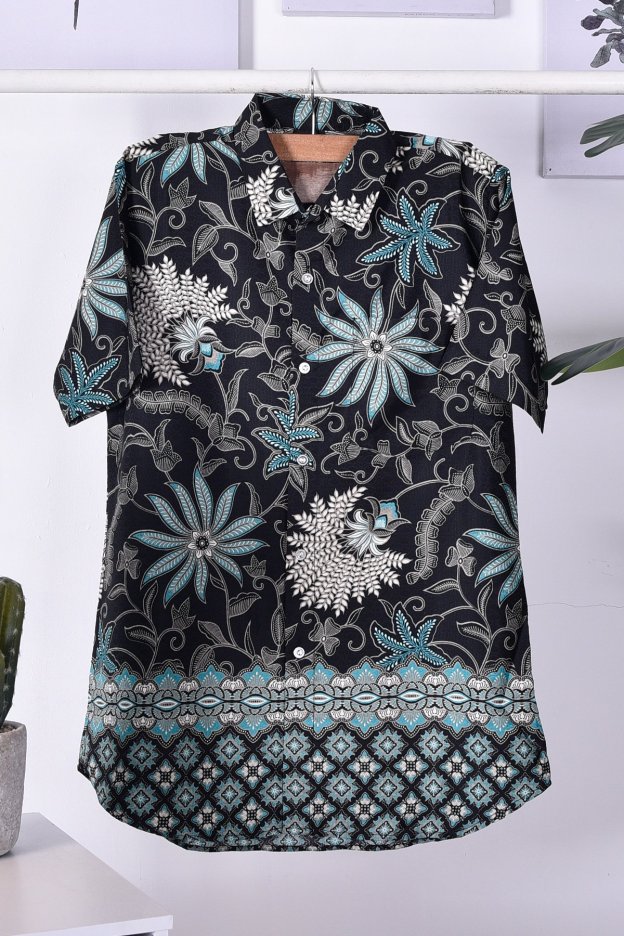 Baju Kemeja Batik Nadir - Green