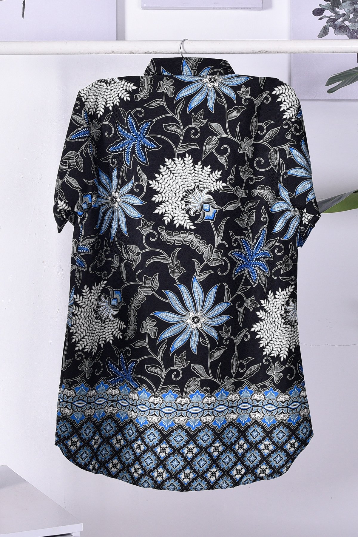 Baju Kemeja Batik Nadir - Blue