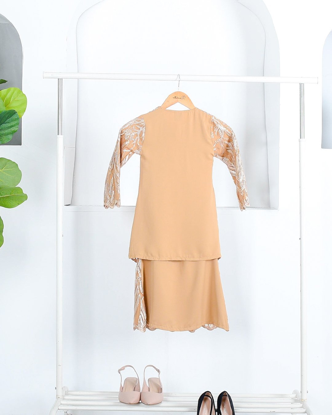 Baju Kurung Lace Ablaa Kids - Banana Gold