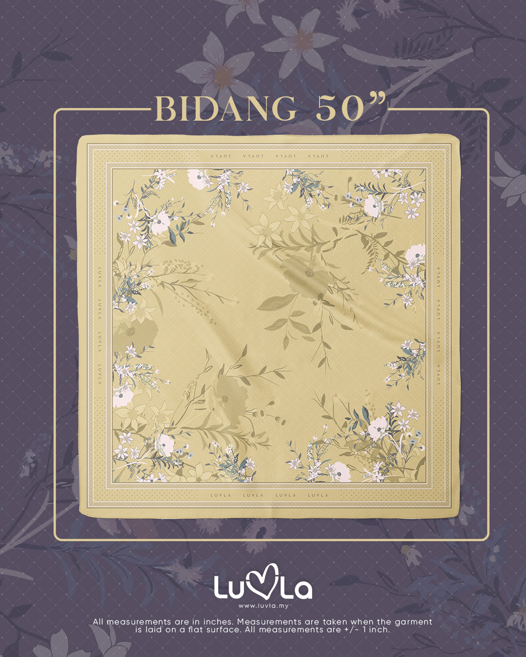 Tudung Bawal Cotton Voile Dahlia