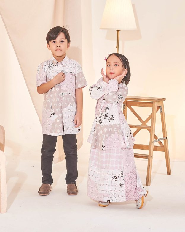 Dress Peplum Ezre Kids - Beige Rose