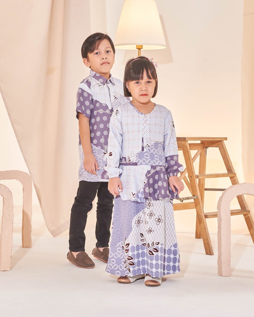 Dress Peplum Ezre Kids - Periwinkle Blue