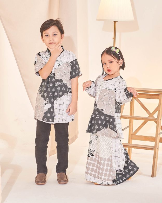 Dress Peplum Ezre Kids - Pebble Black