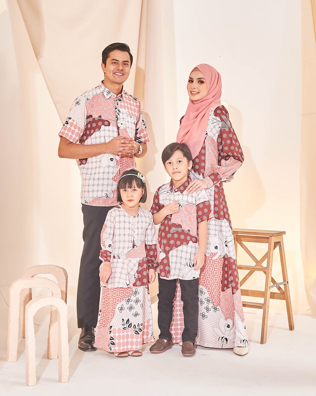 Dress Peplum Ezre Kids - Barn Red
